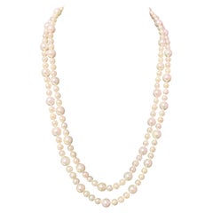 Akoya Pearl Necklace 14k Gold Certified