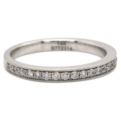 New Gabriel & Co. 0.35ctw Diamond Milgrain Wedding Band Ring in 14K White Gold