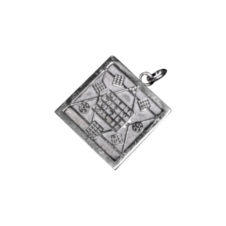 Pentagram Silver Pendant For Sale