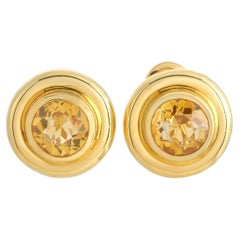 Tiffany & Co. Paloma Picasso 18K Yellow Gold Citrine Earrings