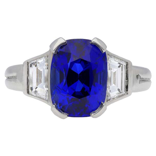 Burmese Sapphire and Diamond Ring, circa 1935 For Sale at 1stDibs ...