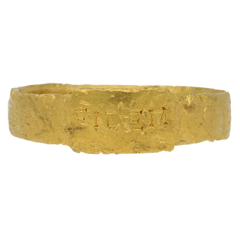 Bague en or de l'Antiquité romaine, vers 306-337 ADS