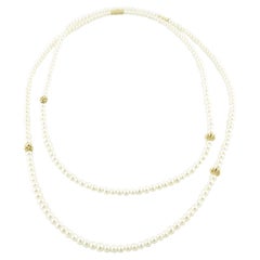 Lagos Caviar Icon 18K Yellow Gold Freshwater Cultured Pearl Necklace