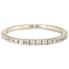 0.25ctw Diamond Prong Set Wedding Band Ring in 14kt White Gold