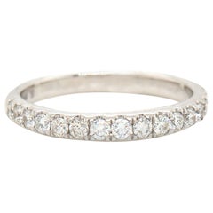 New Odelia 0.41ctw Diamond Wedding Band Ring in 18K White Gold