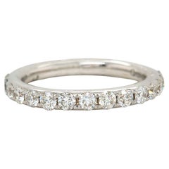 New Odelia 0.77ctw Diamond Wedding Band Ring in 18K White Gold