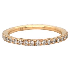New 0.50ctw Diamond Shared Prong Eternity Band Ring in 14K Yellow Gold