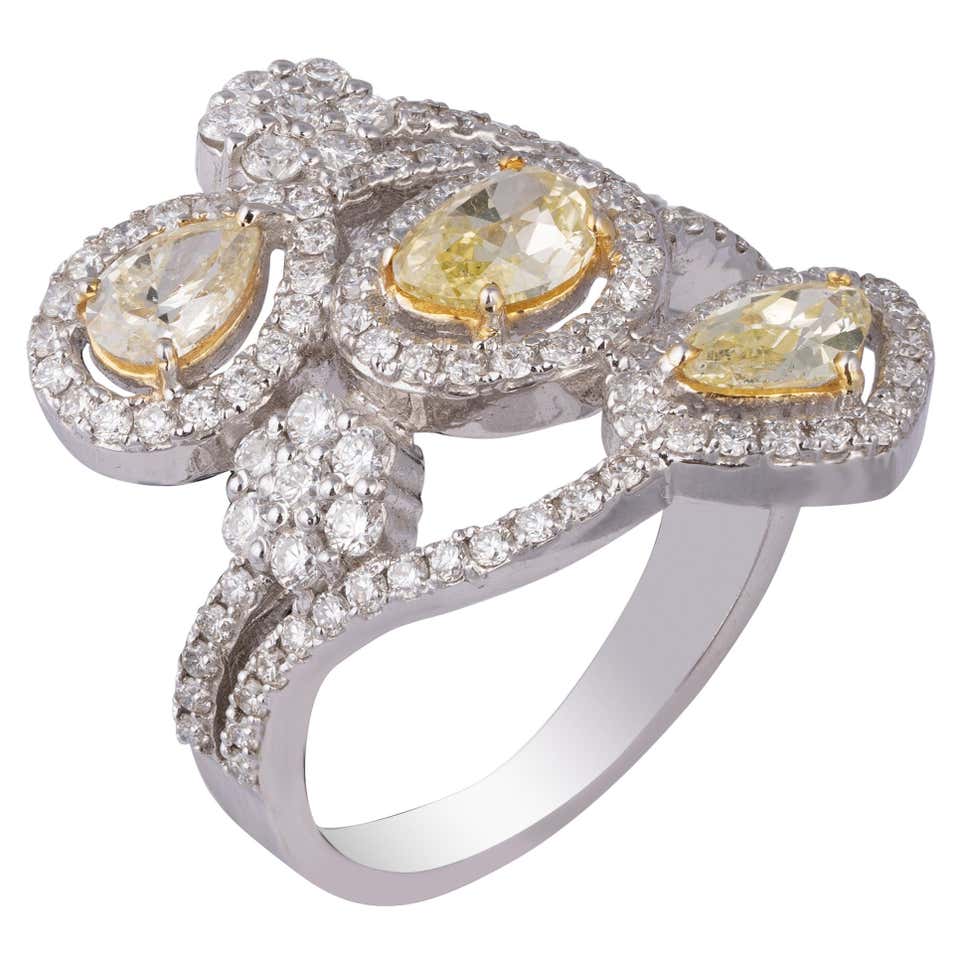 Mix Fancy Cut Diamond Gold Eternity Ring For Sale at 1stDibs