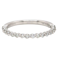 New Gabriel & Co. 0.31ctw Diamond Wedding Band Ring in 14K White Gold