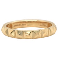 New Gabriel & Co. Pyramid Stud Band Ring in 14K Yellow Gold