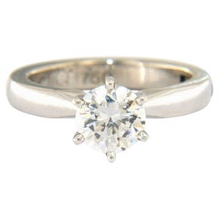 New Cliq Superfit Solitaire Semi Mount Ring in 18K White Gold