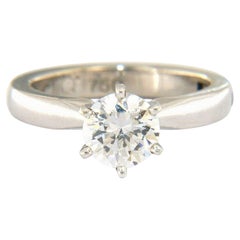Semi-montierter Cliq Superfit Solitär-Ring aus 18K Weißgold