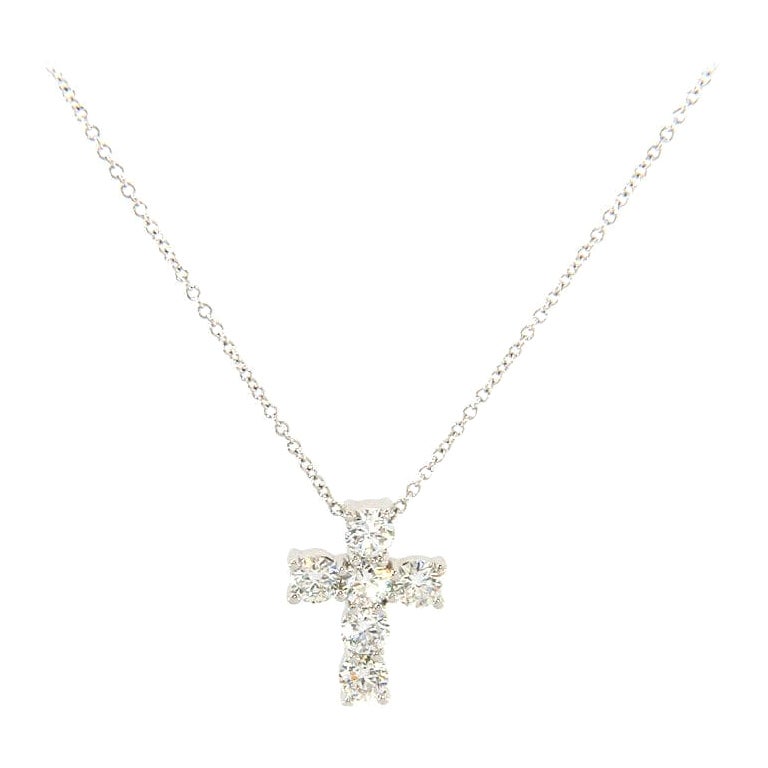14 Karat Gold Diamond Cross Necklace Material, 14 Karat Gold Diamond 12