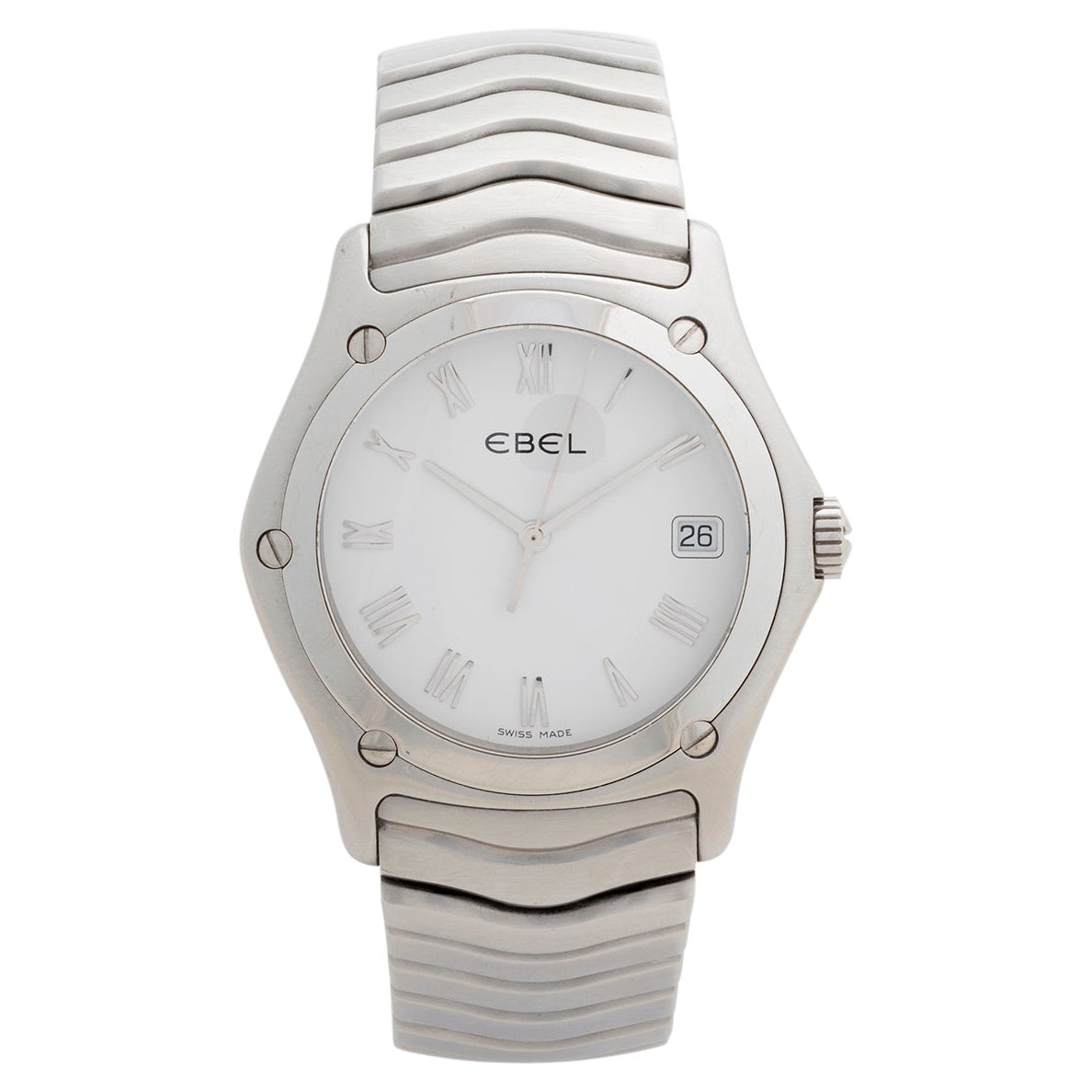 Ebel Classic Wave Gents Size, Ref E9187F41. Excellent Condition, Box & Papers.