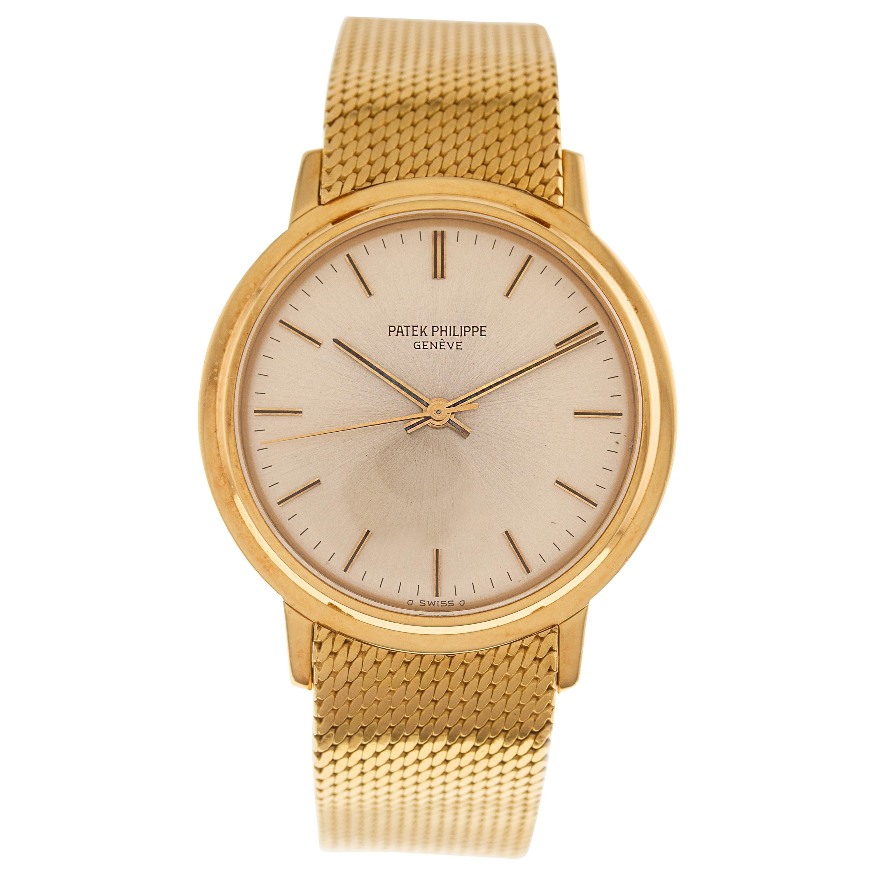 Patek Philippe Calatrava Watch Automatic Ref. 3569-2 in 18 Carat Yellow Gold For Sale