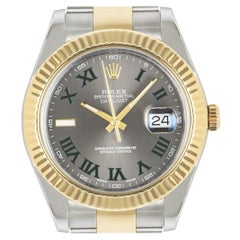 Rolex Datejust II Stahl und Gold Wimbledon Zifferblatt 116333 Uhr