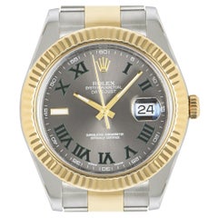 Montre Rolex Datejust II acier et or cadran Wimbledon 116333