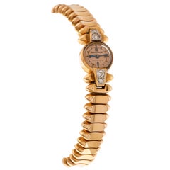 Jaeger LeCoultre Damenschmuck-Armbanduhr aus 18 Karat Roségold
