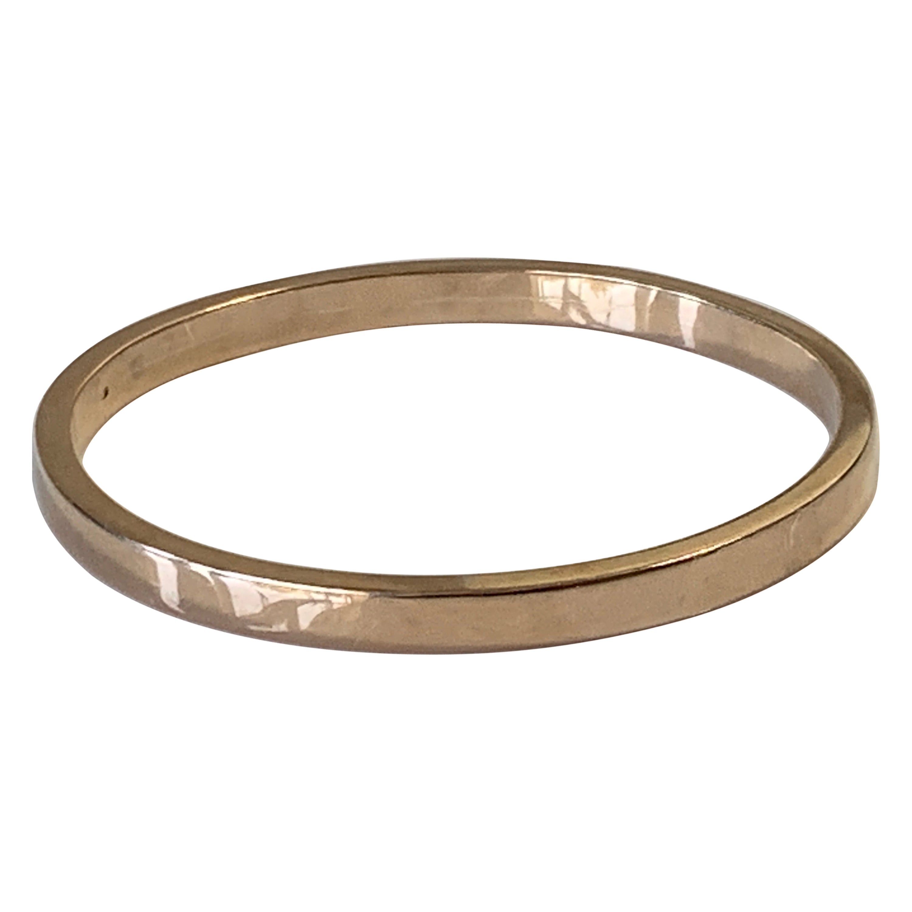 9ct Rose Gold Victorian Bangle For Sale