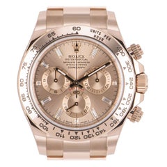 Unworn Rolex Daytona Rose Gold Diamond Dial 116505 Under Warranty