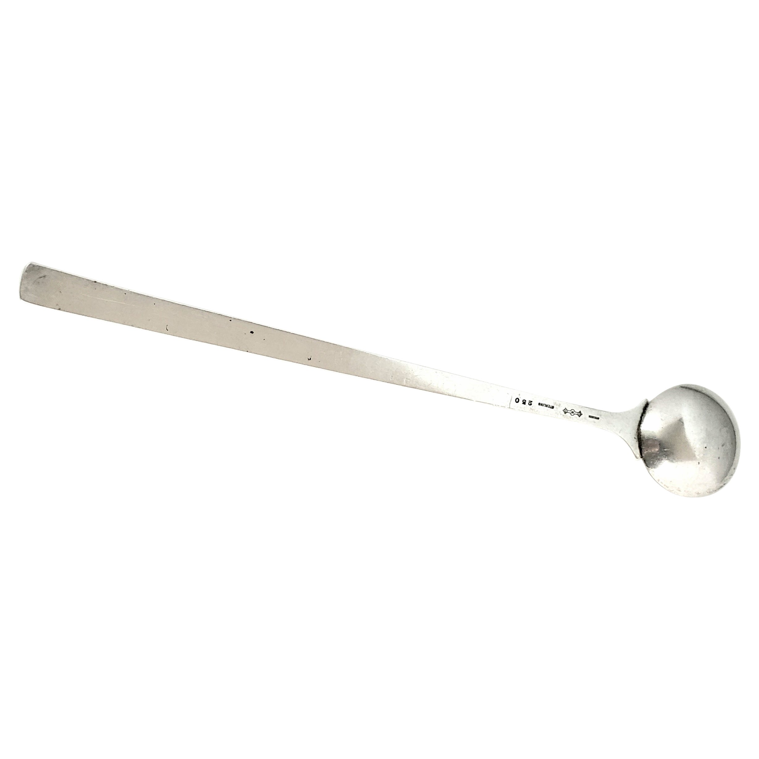 Graff, Washbourne and Dunn Sterling Silver Long Handle Serving Spoon For Sale