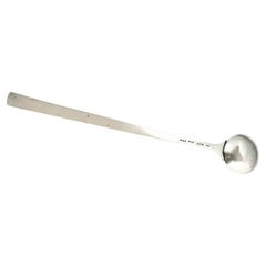 Graff, Washbourne and Dunn Sterling Silver Long Handle Serving Spoon