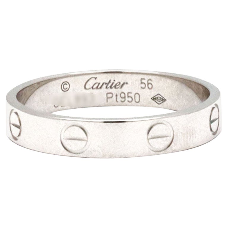 Cartier Love Platinum Wedding Band