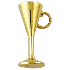 Vintage 14K Yellow Gold Goblet Charm