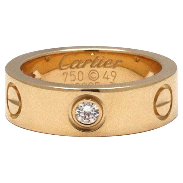 Cartier Love Yellow Gold Diamond Ring