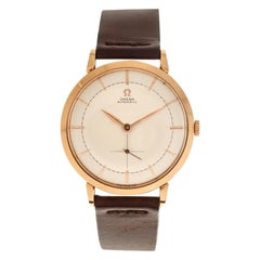 Omega Watch Automatic Oversize Ref. 2660 in 18 Carat Rose Gold