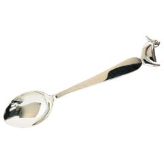 Used Sterling Duck Baby Spoon