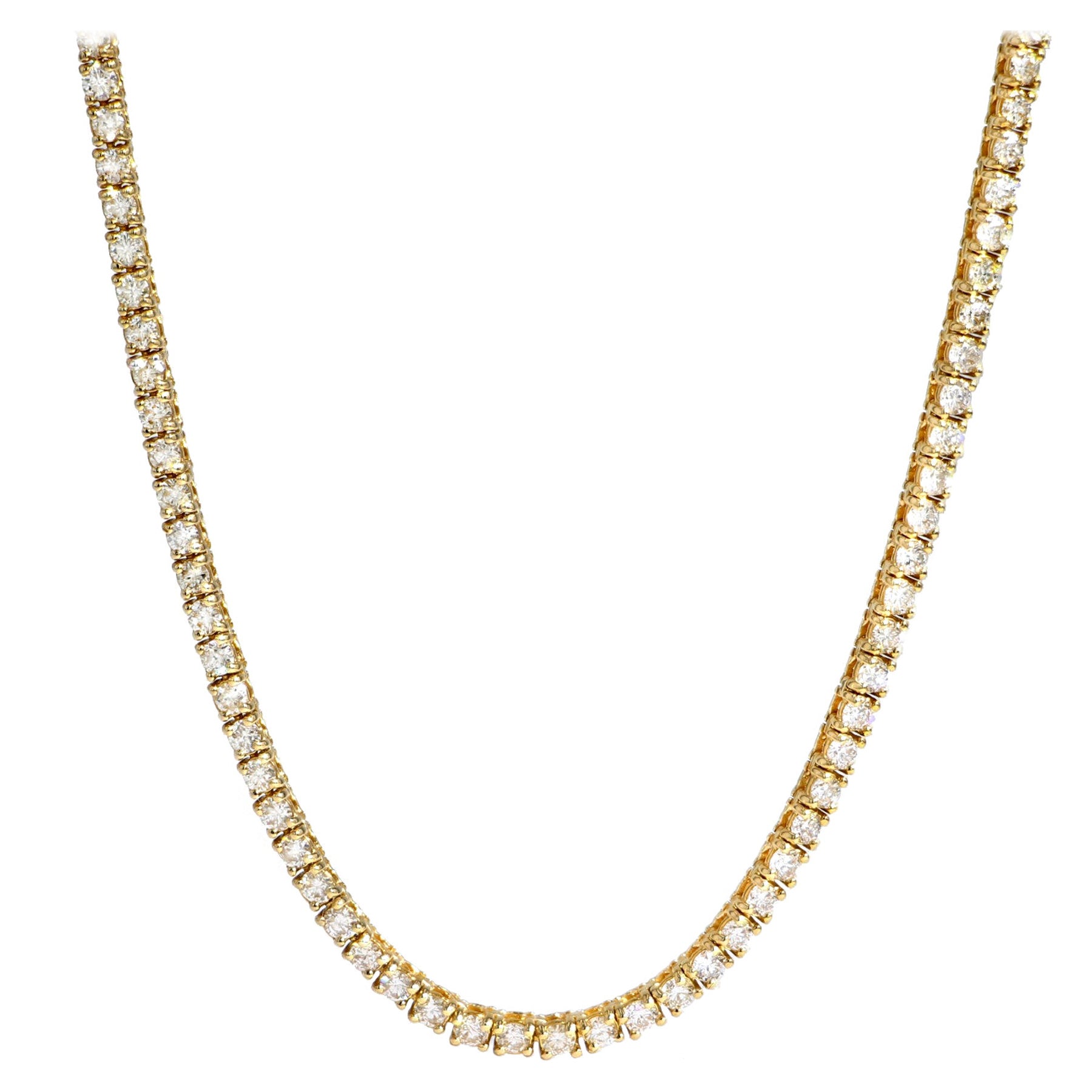 14K Yellow Gold Diamond Tennis Necklace, Features 3.00Cts of Round Diamonds FG color SI clarity excellent cut 

Diana M. is a leading supplier of top-quality fine jewelry for over 35 years.

Diana M is one-stop shop for all your jewelry shopping,