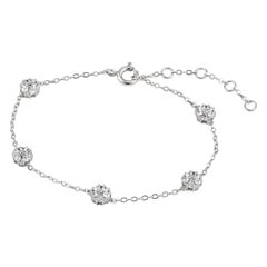 Delicate Blossom Chain Bracelet