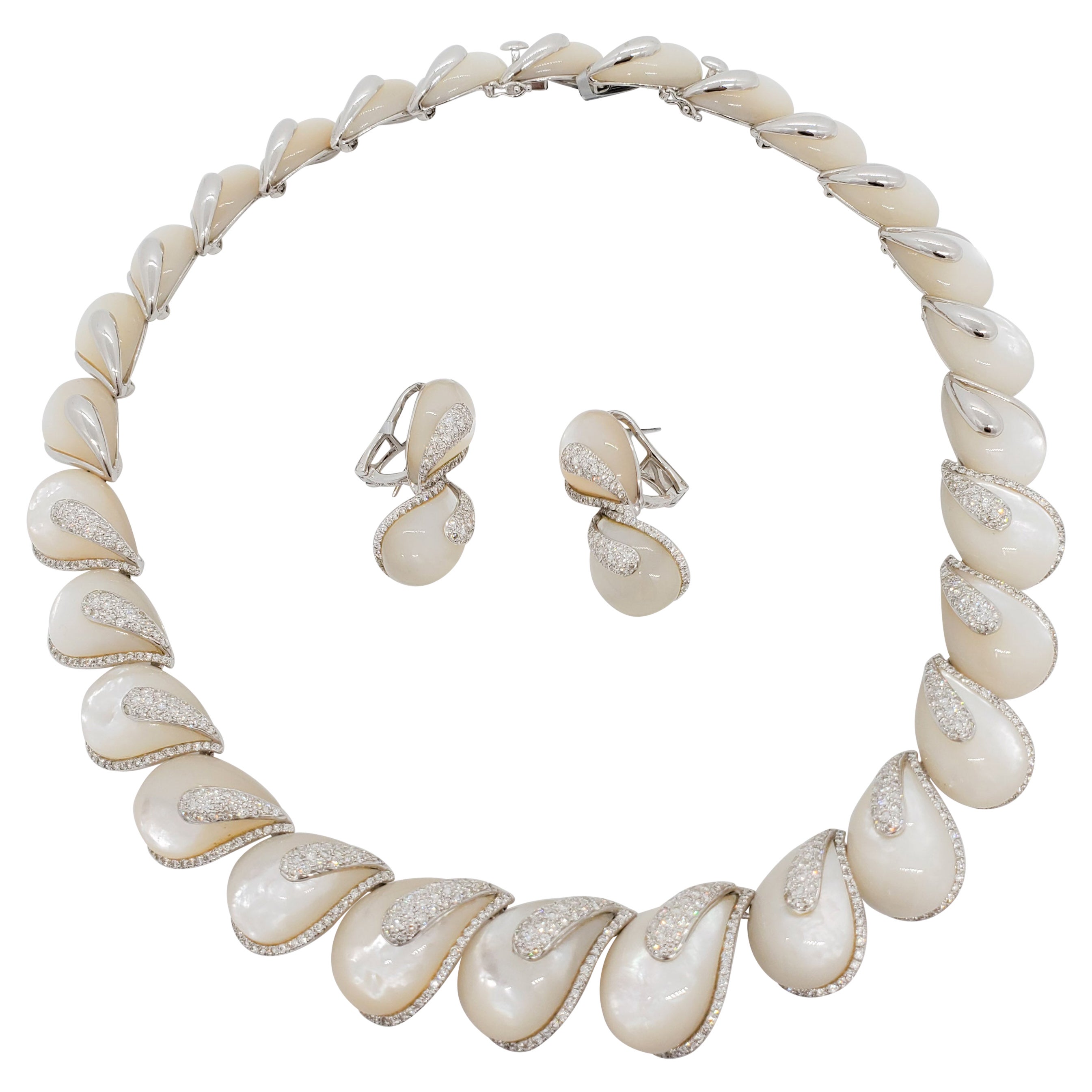 Mother Of Pearl And Diamond Jewelry