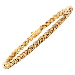 Tiffany & Co. 14K Gold Designer Braided Links Bracelet