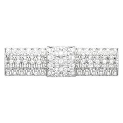 Antique Art Deco 3.05 Carat Diamond and Platinum Brooch