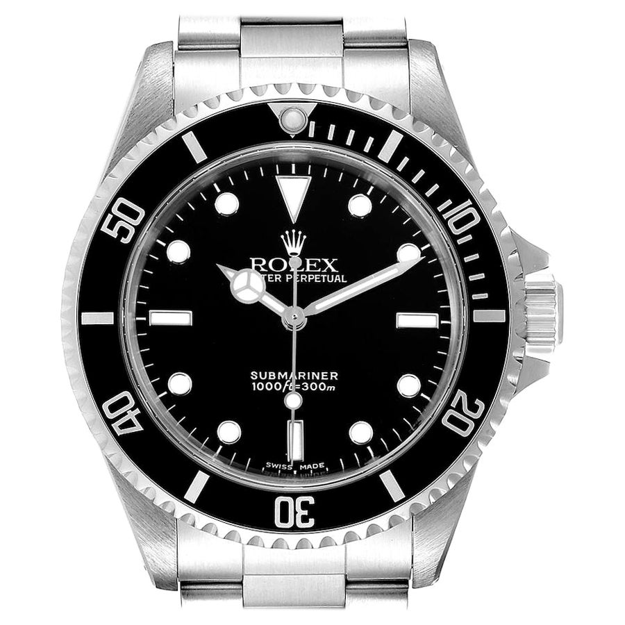 Rolex Submariner Non-Date 2 Liner Steel Mens Watch 14060 For Sale