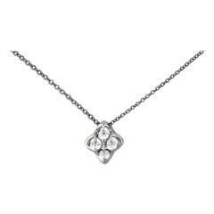 Moiseikin 18K White Gold Diamond Necklace Gift Promotion