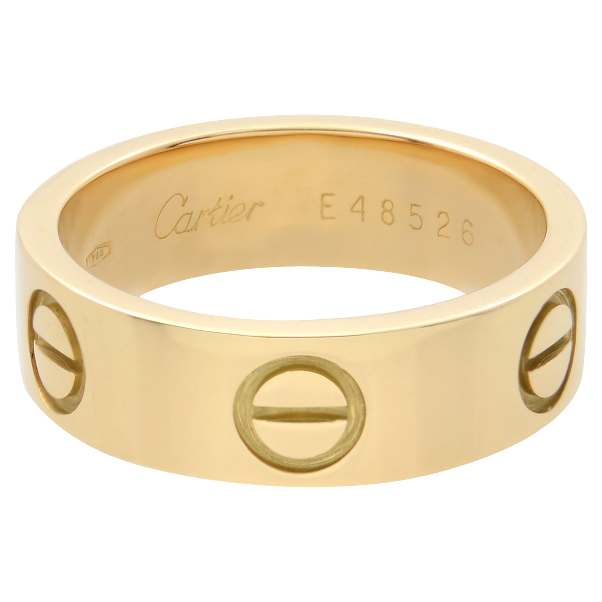 Cartier 18K Yellow Gold Love Ring