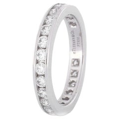 Anello nuziale Tiffany Eternity Band con diamante da 1,0 carati in platino