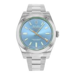 Rolex Milgauss Stainless Steel Blue Dial Automatic Mens Watch 116400GV