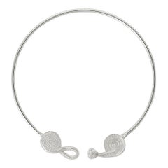 Chinese Knot Necklace, Silver Plated
