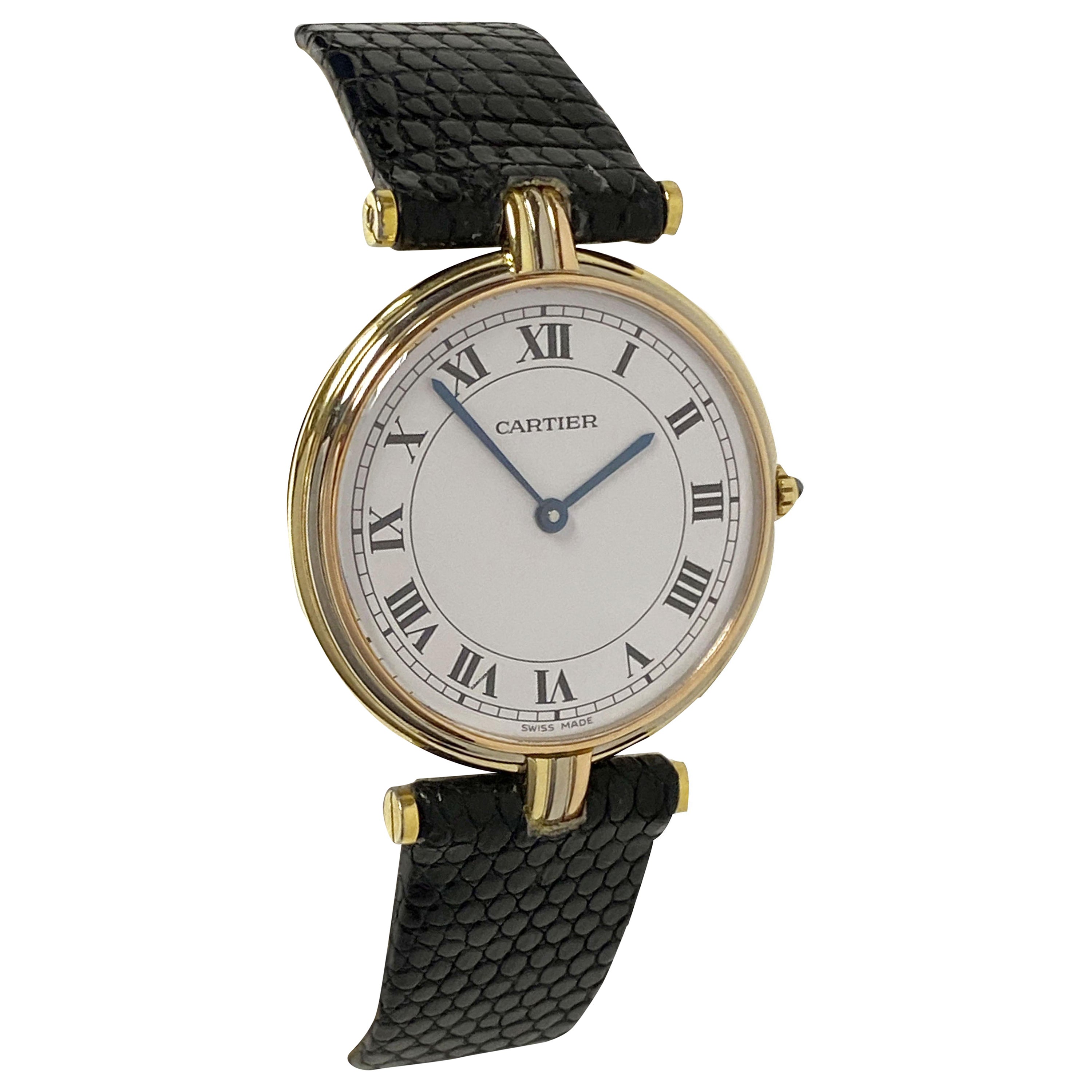 Cartier Trinity Tri Color Gold Midsize-Quarz-Armbanduhr im Angebot
