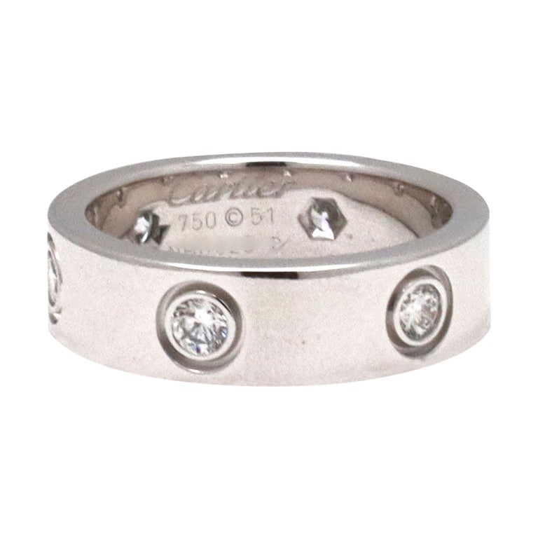 Cartier Love White Gold Diamond Ring