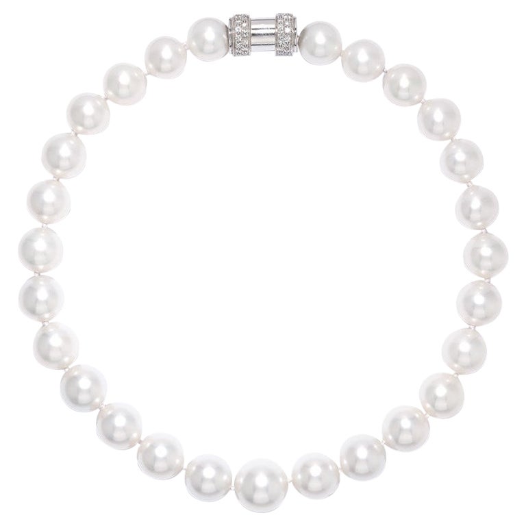 David Morris South Sea Pearl & Micro-Set Diamond Necklace