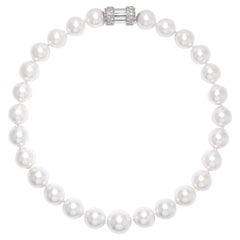 David Morris South Sea Pearl & Micro-Set Diamond Necklace