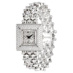 Used David Morris White Diamond Jewellery Bracelet Watch