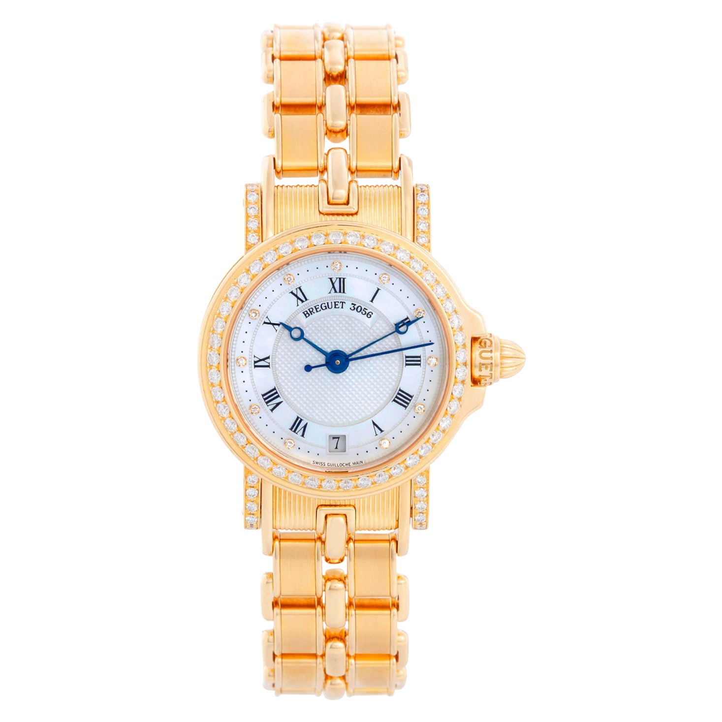 Breguet Marine Automatic Ladies 18k Yellow Gold Watch 8401BA/52/A40.DD00