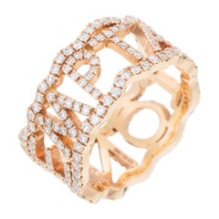 Bague "Temptation" en or rose 18 carats et diamants David Morris