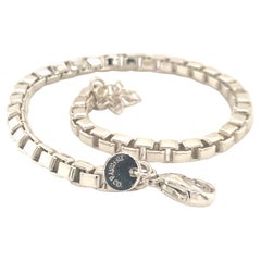 Tiffany & Co Estate Box Bracelet en argent sterling 15.8 Grammes